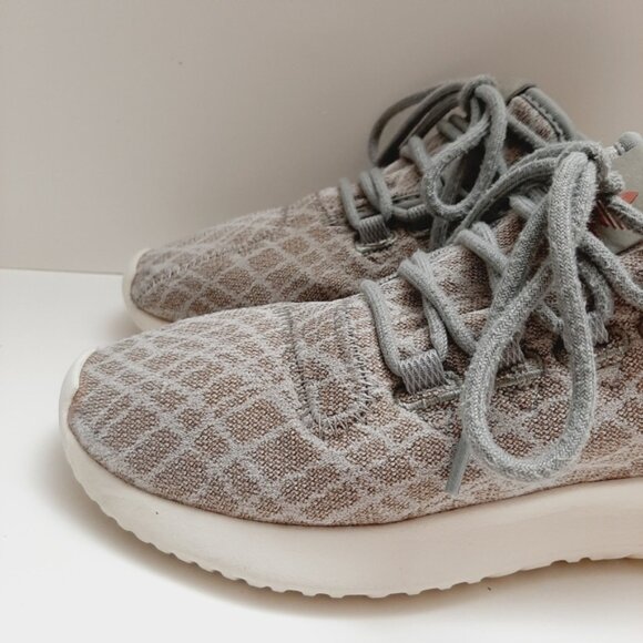 ADIDAS Originals Tubular Shadow Athletic Shoe Light Brown Tan Gray Women's Sz 6 - Picture 8 of 16